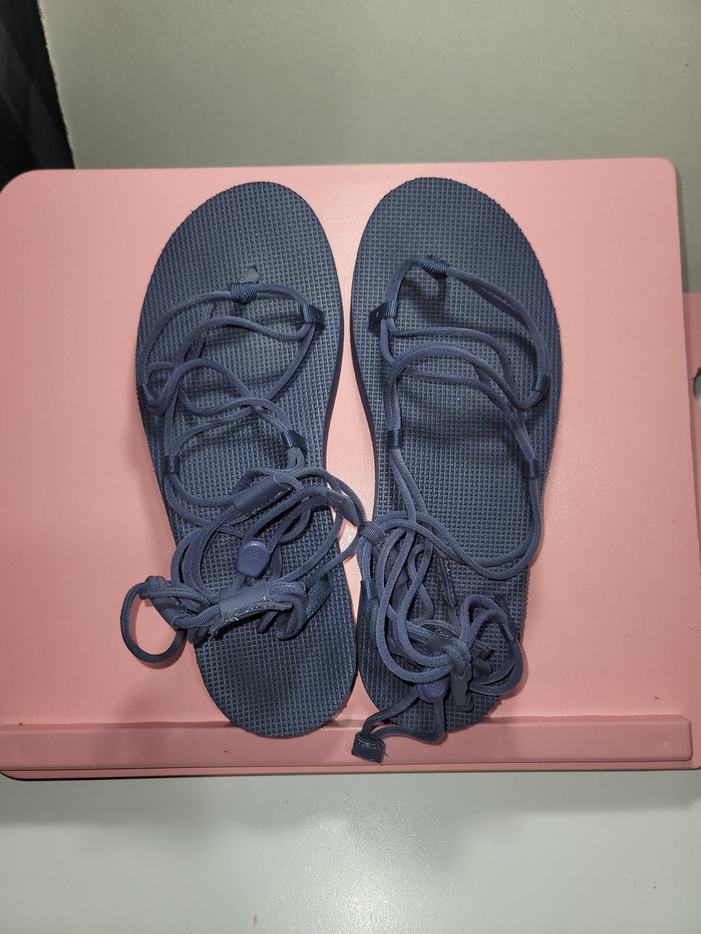 Teva Women's Blue Lace-Up Strappy Sandals